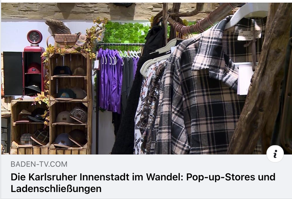 Baden TV Bericht: Die Karlsruher Innenstadt im Wandel: Pop-up-Stores ...