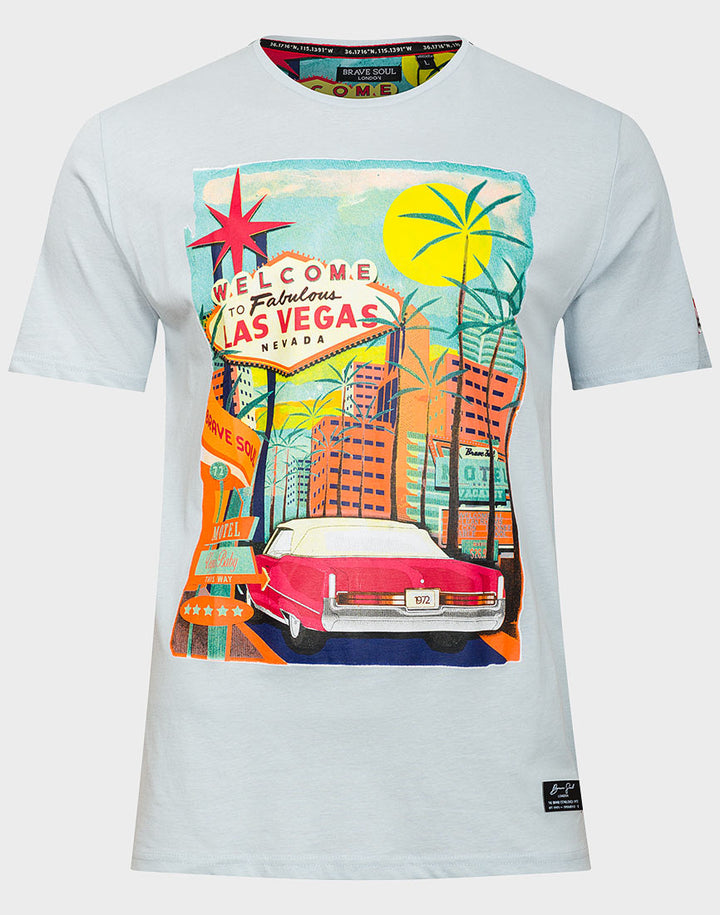 T-shirt imprimé camping-car 