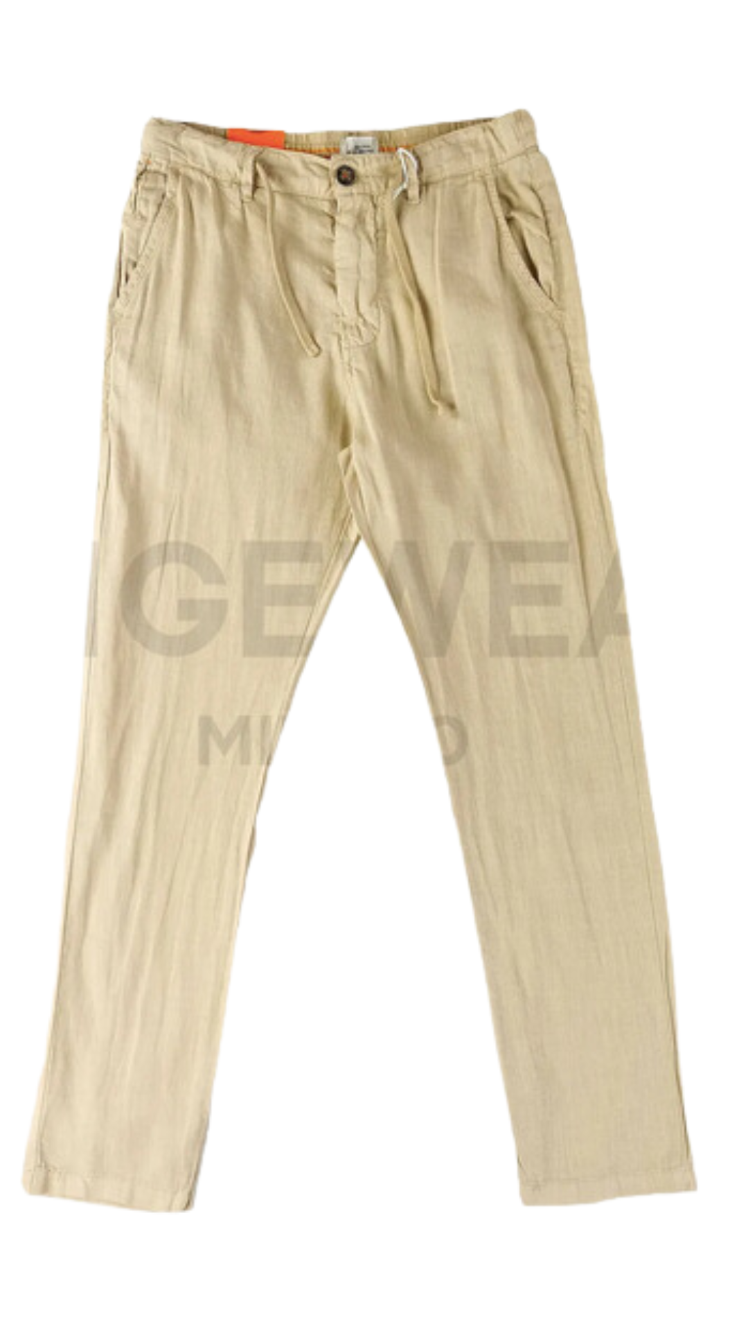 Straight-Fit Leinenhose mit Baumwollanteil