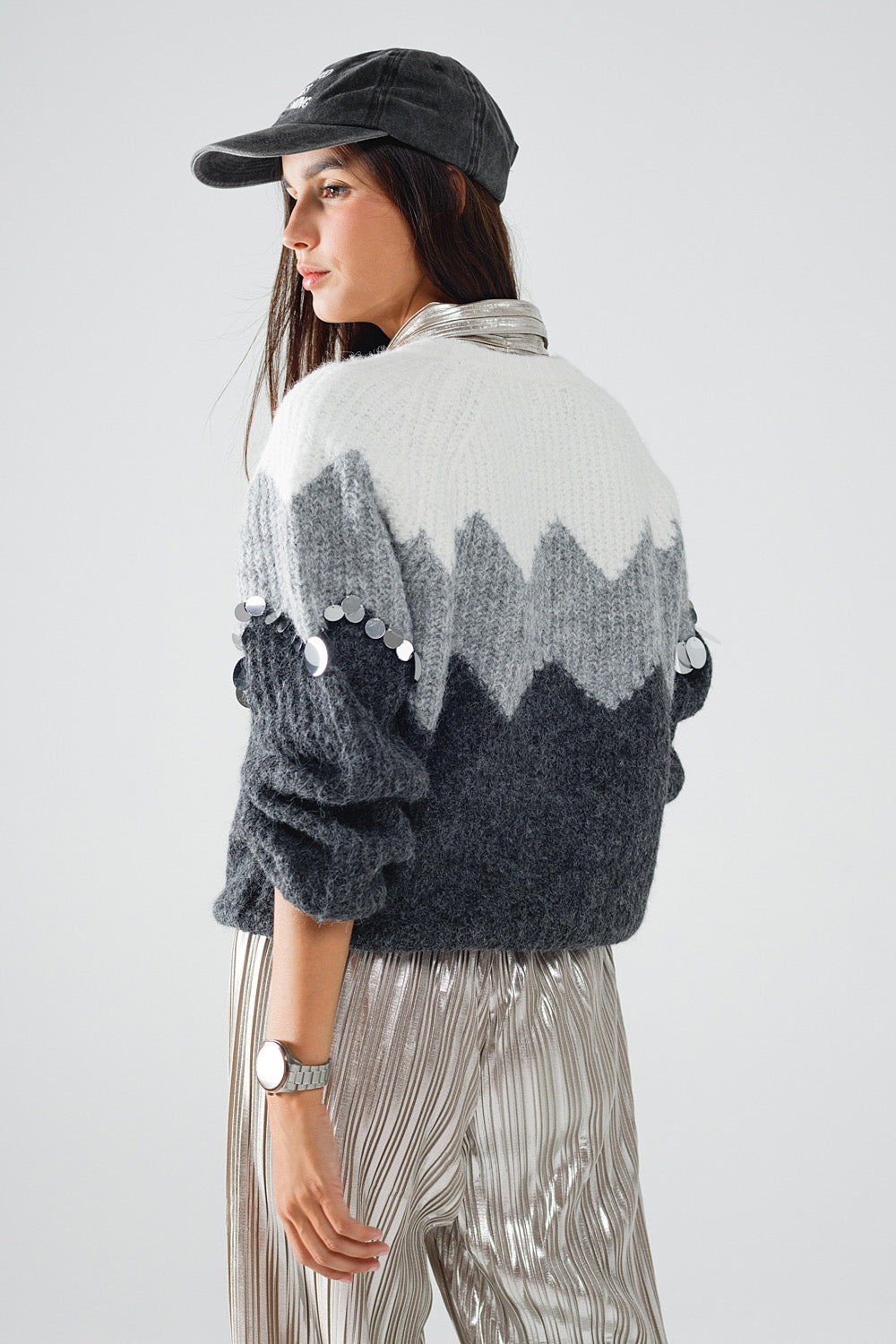 Pullover mit Pailletten