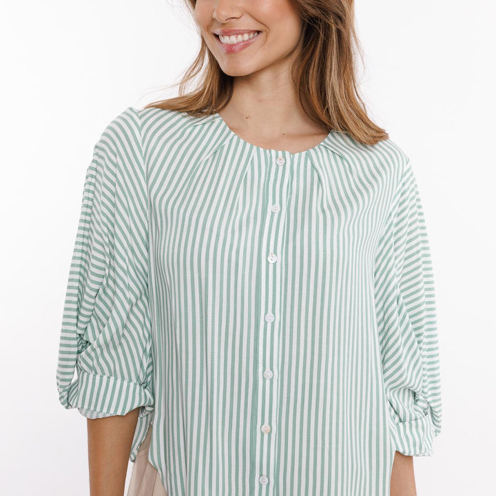 7/8-Arm-Bluse aus Viscose