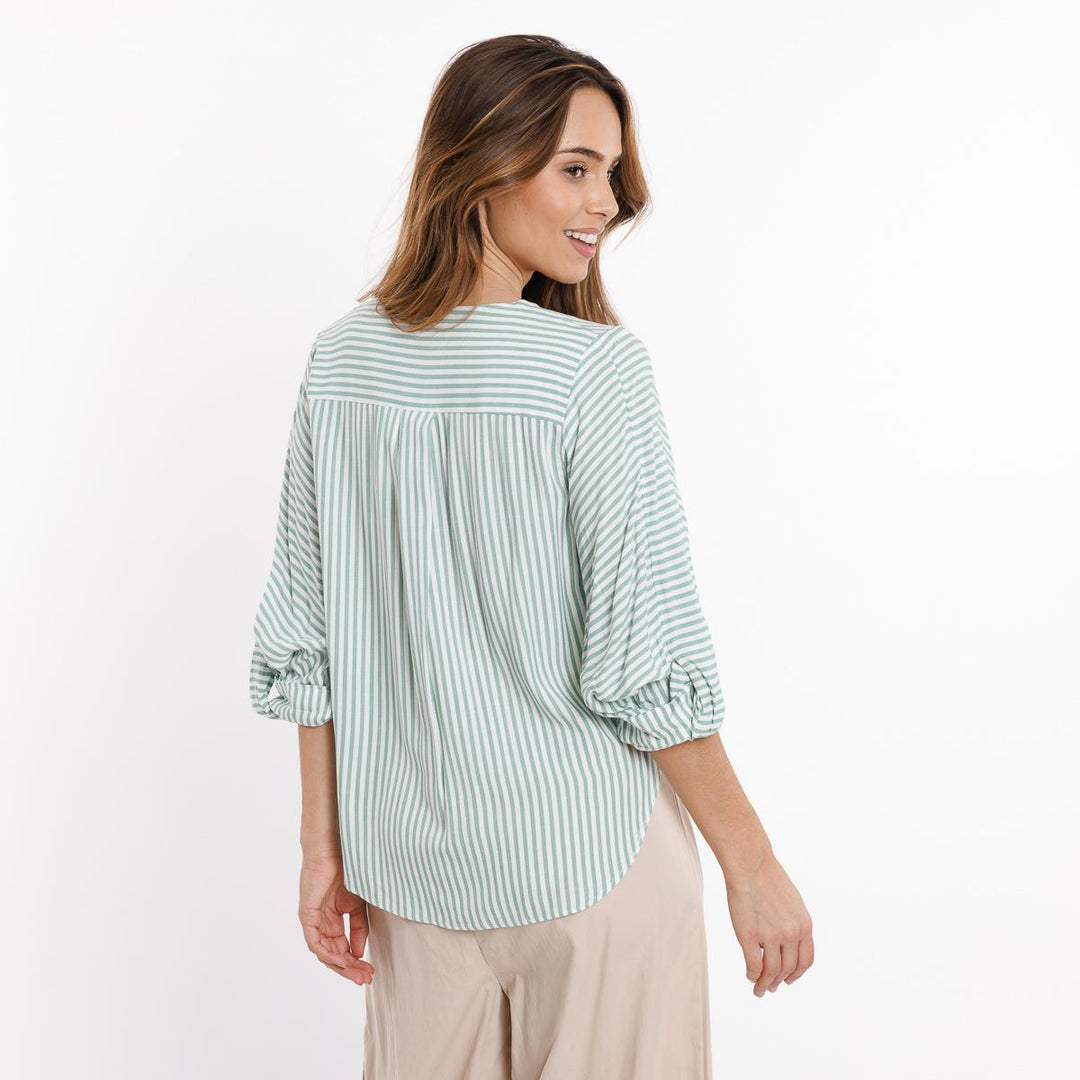 7/8-Arm-Bluse aus Viscose