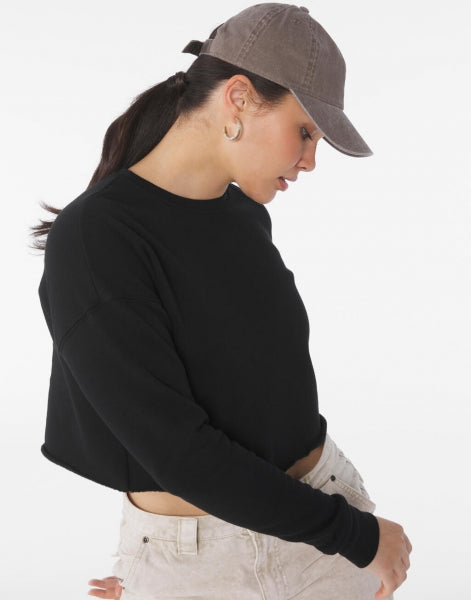 Women's Cropped Crew Fleece Pullover