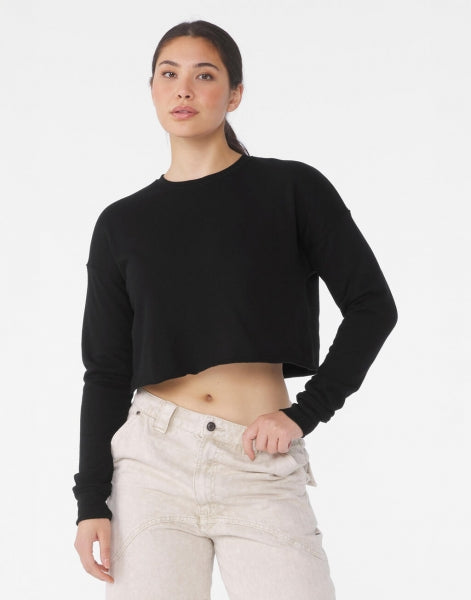 Women's Cropped Crew Fleece Pullover