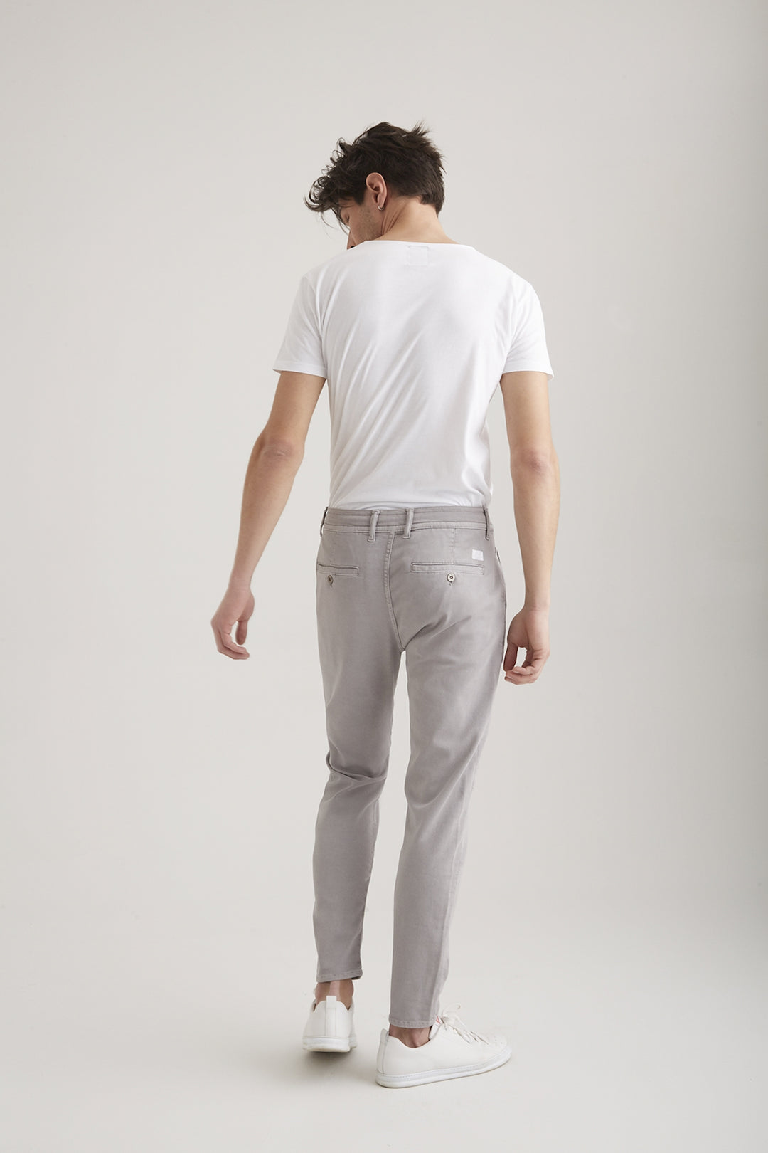 Pantalon chino fuselé Flex marron