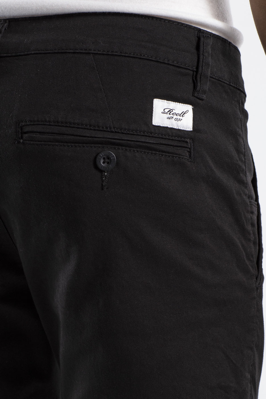 Flex Tapered Chino Hose - schwarz