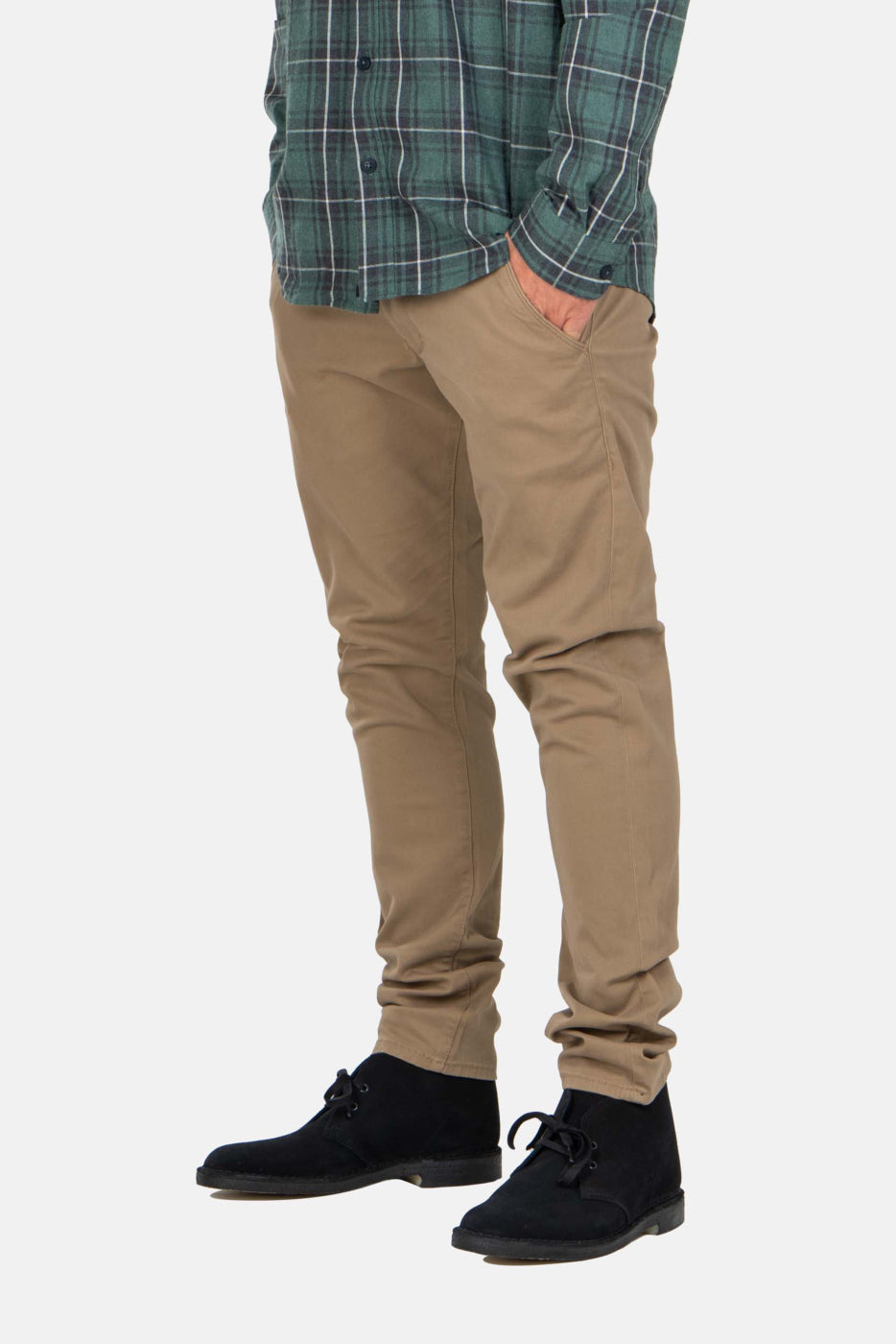 Flex Tapered Chino Hose - dark sand