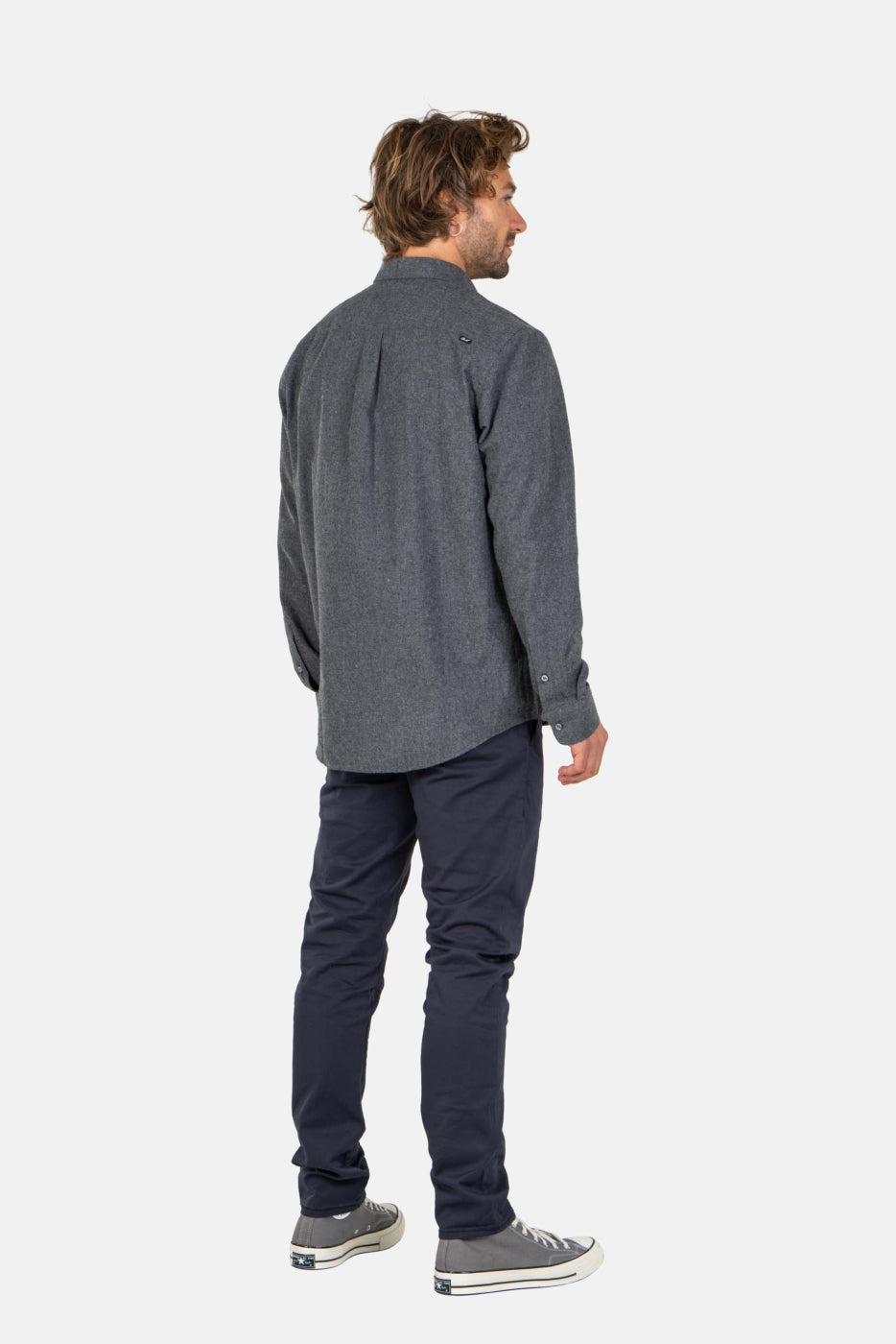 Flex Tapered Chino Hose - navy blau