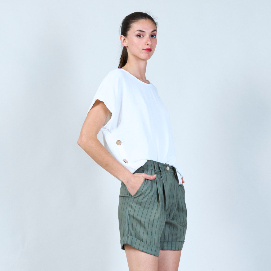 Shorts aus Leinen & Viscose