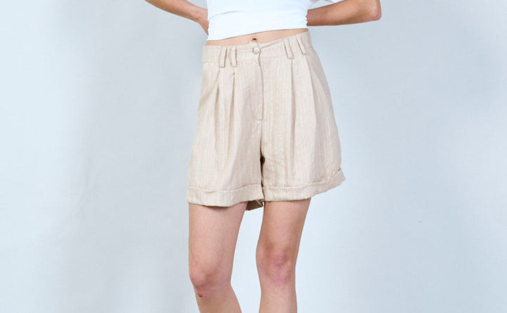 Shorts aus Leinen & Viscose