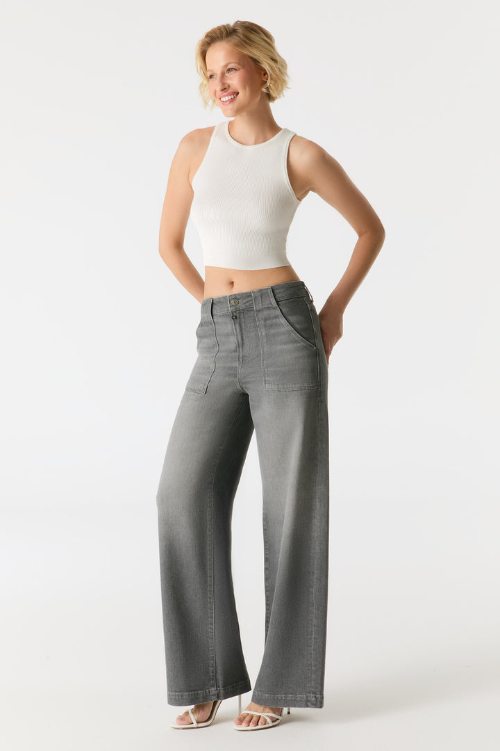 LULU High Waist Jeans grey VT