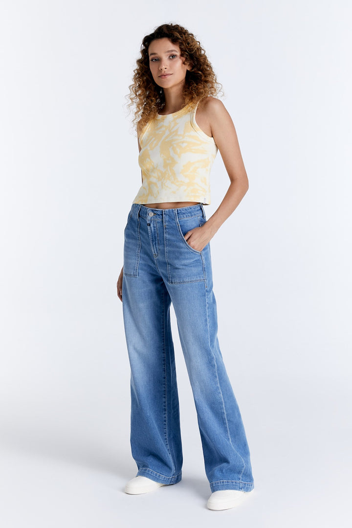 LYNN Boyfriend/Mom Jeans bleu moyen vintage 