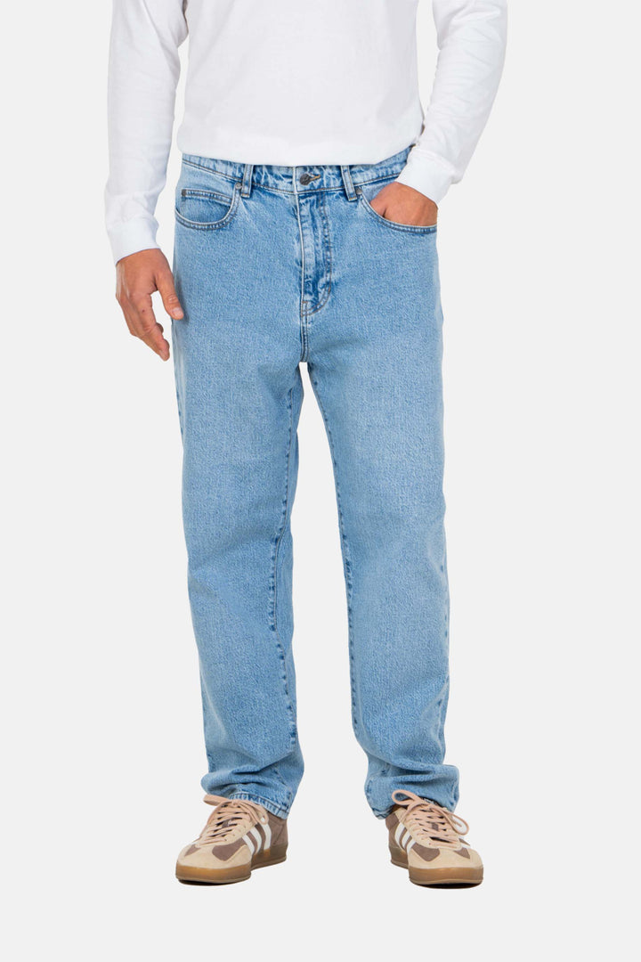 RAVE Regular Straight Tapered Fit Jeans - Classic Light Blue