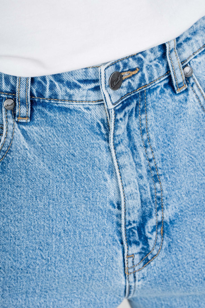 RAVE Regular Straight Tapered Fit Jeans - Classic Light Blue