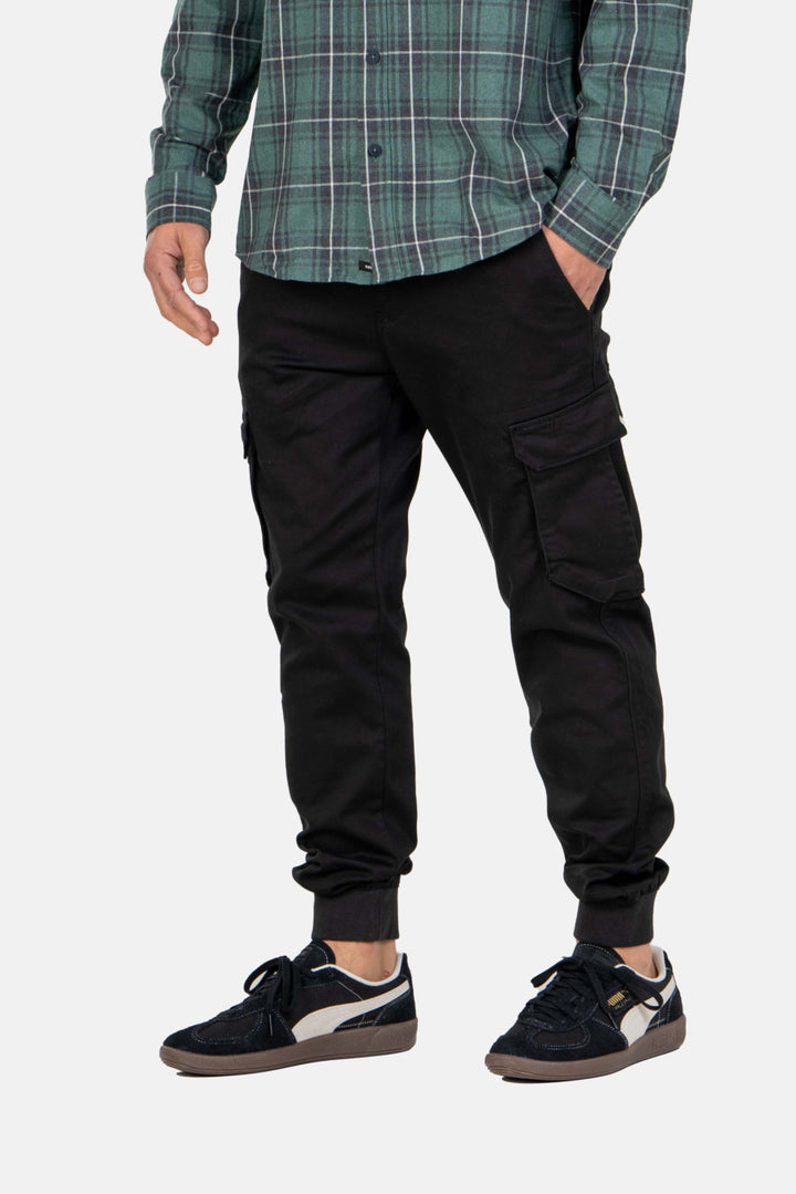 Reflex Rib Cargo Pant - black