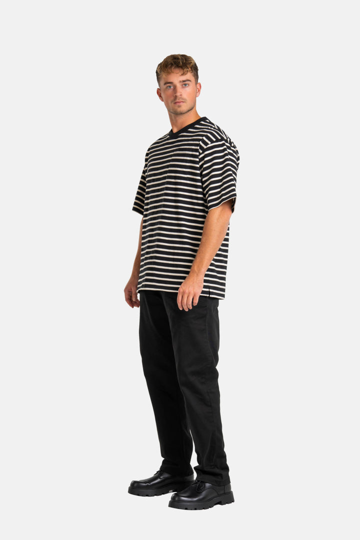 Regular Flex Chinohose - black