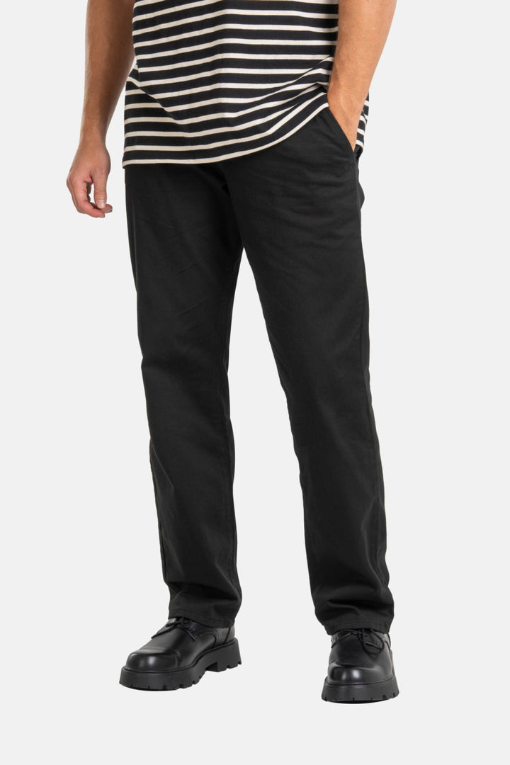 Regular Flex Chinohose - black