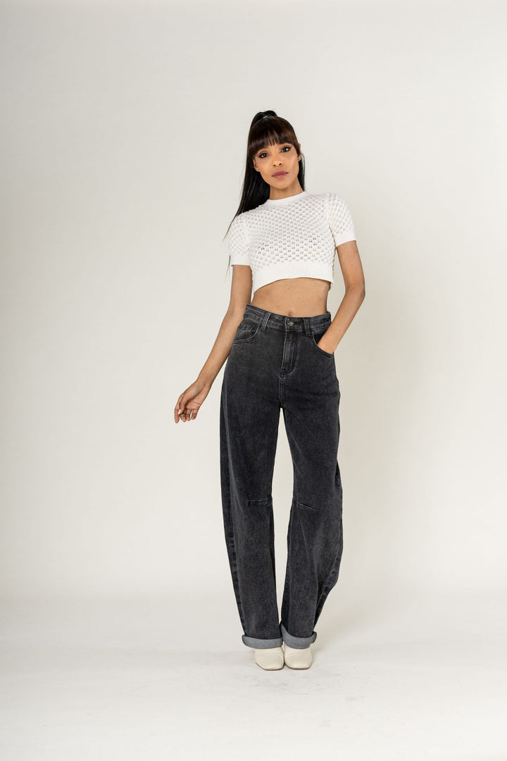 Barrel Balloon Jeans - dunkelgrau