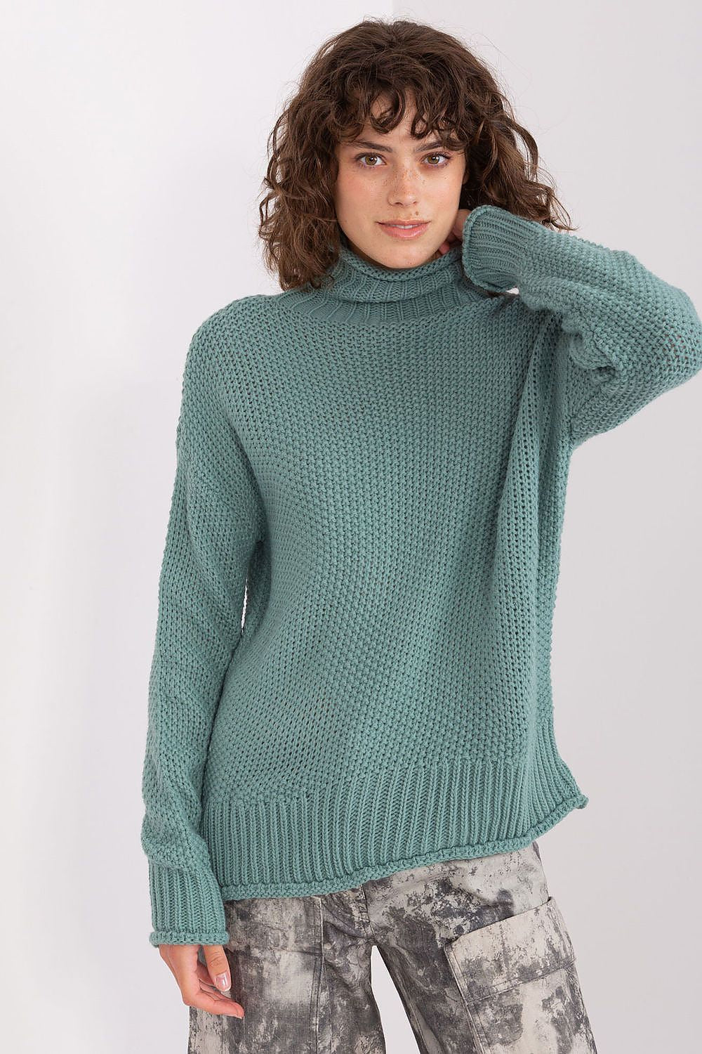 Oversized Rollkragen Pullover