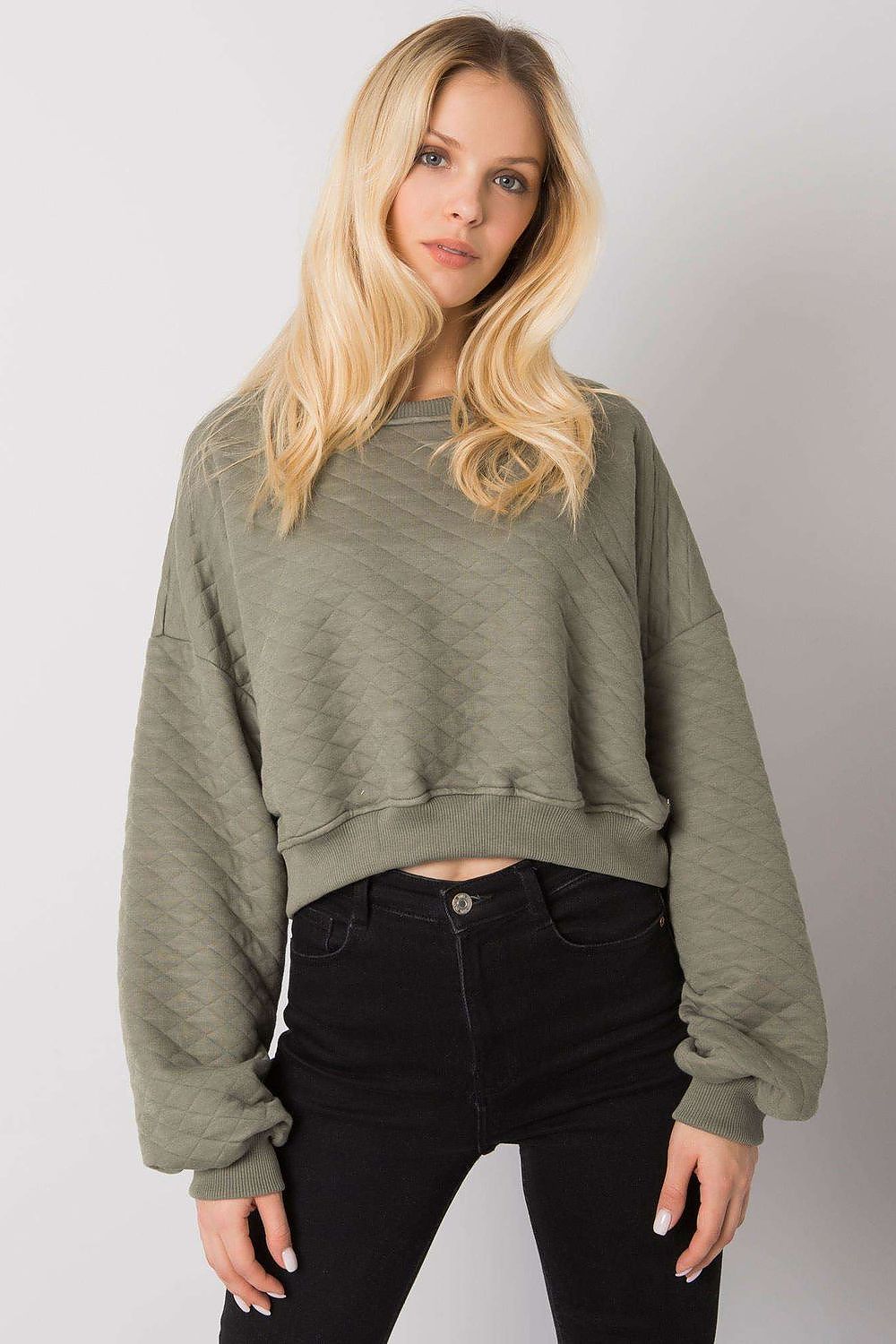 Cropped Puffer Pullover