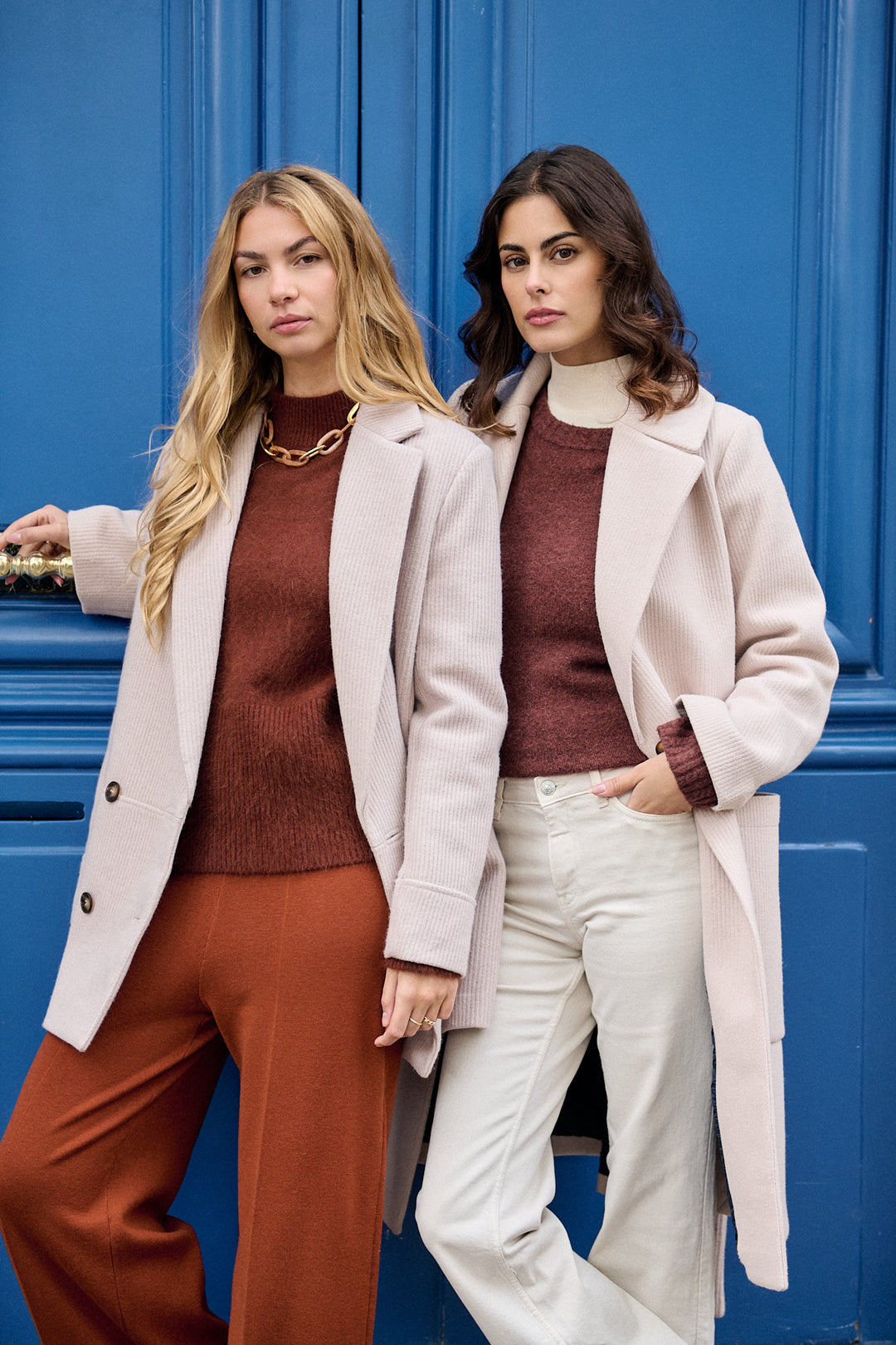 Mantel mit Reverskragen