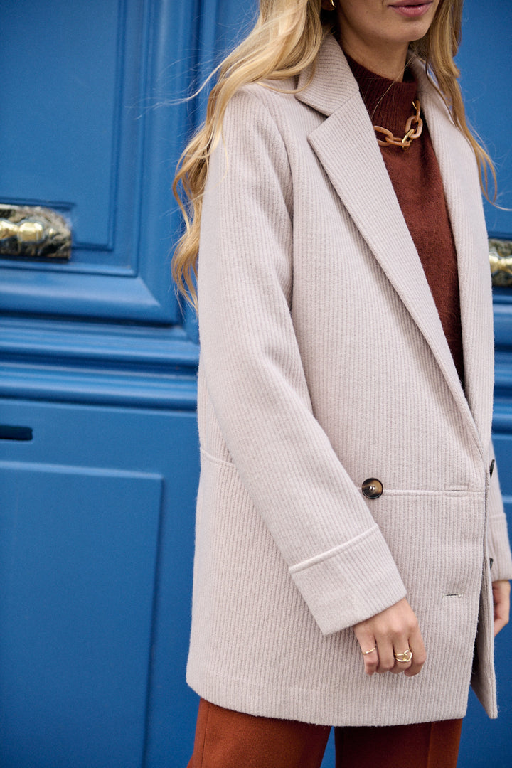 Mantel mit Reverskragen