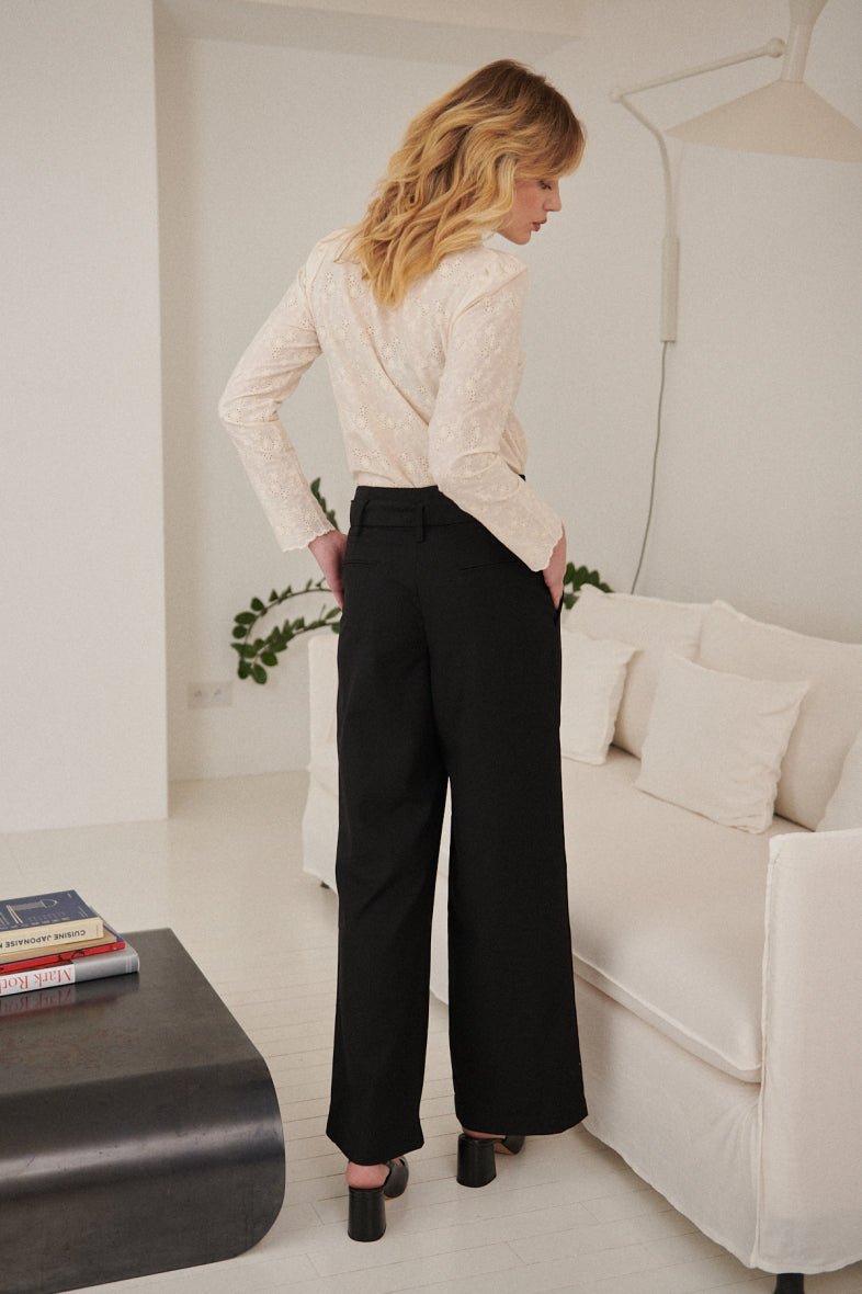 Paperbag Hose für Damen in schwarz online kaufen I Damen Hosen