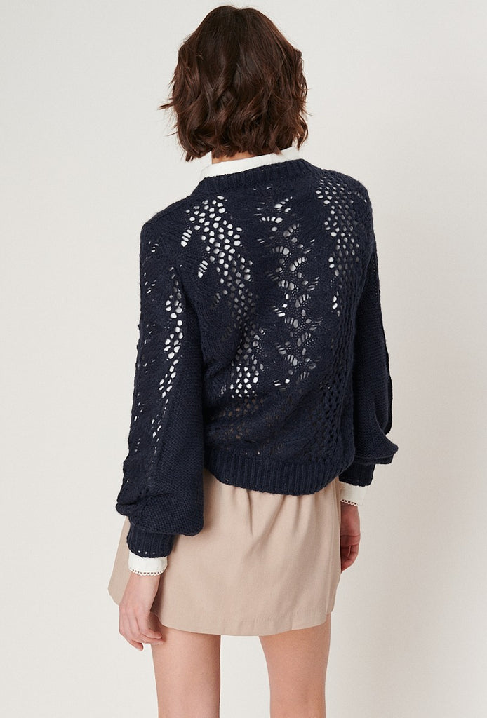 strukturierter Twisted-Pullover für Damen aus Wolle & Mohair kaufen