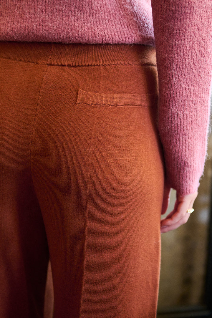 Strickhose aus Wollmischung mit elastischem Bund