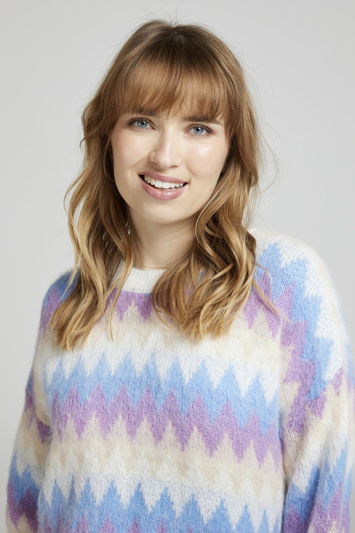 VESPERIA - Bunter Mohairpullover