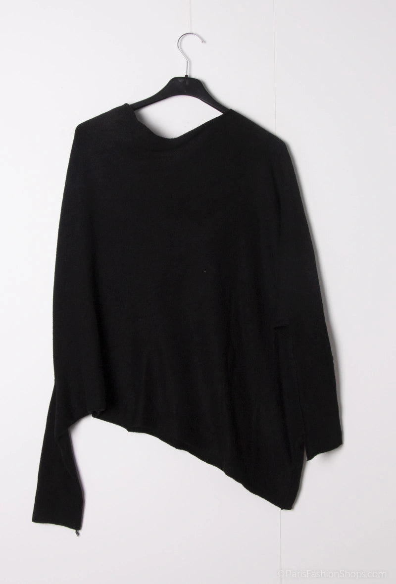 asymmetrischer Pullover