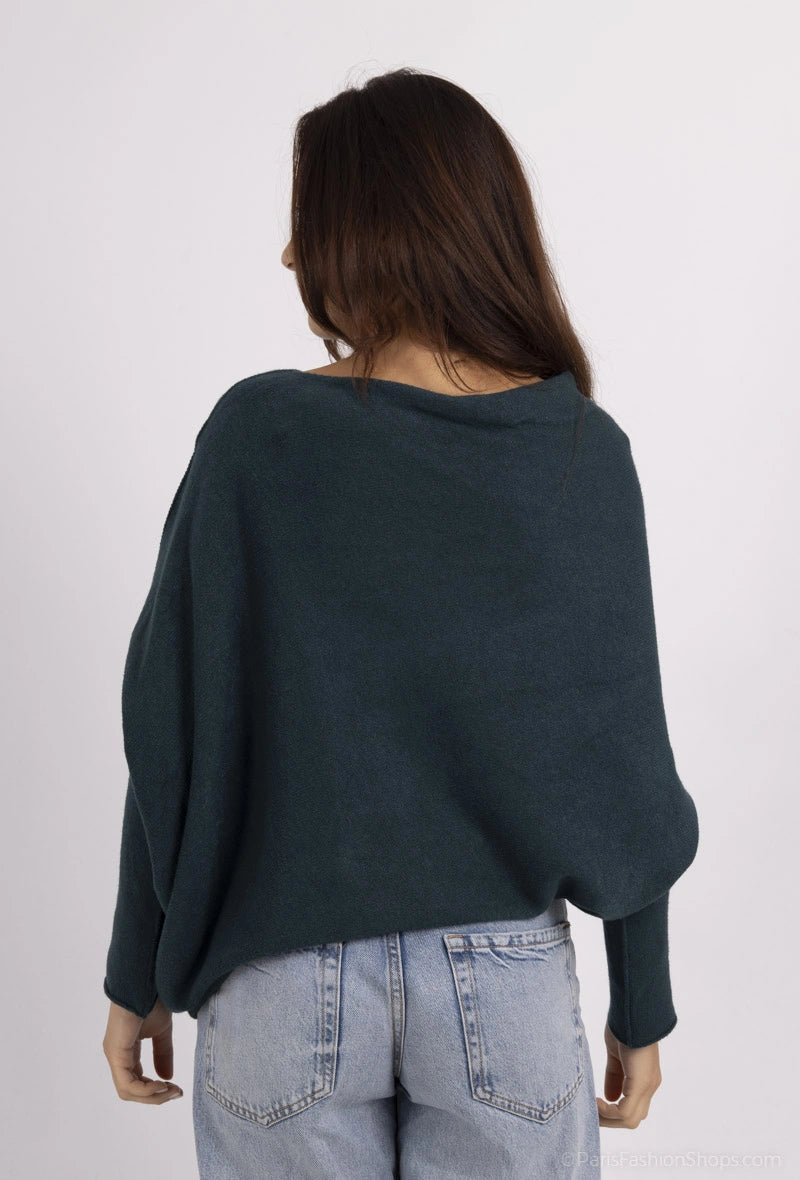 asymmetrischer Pullover