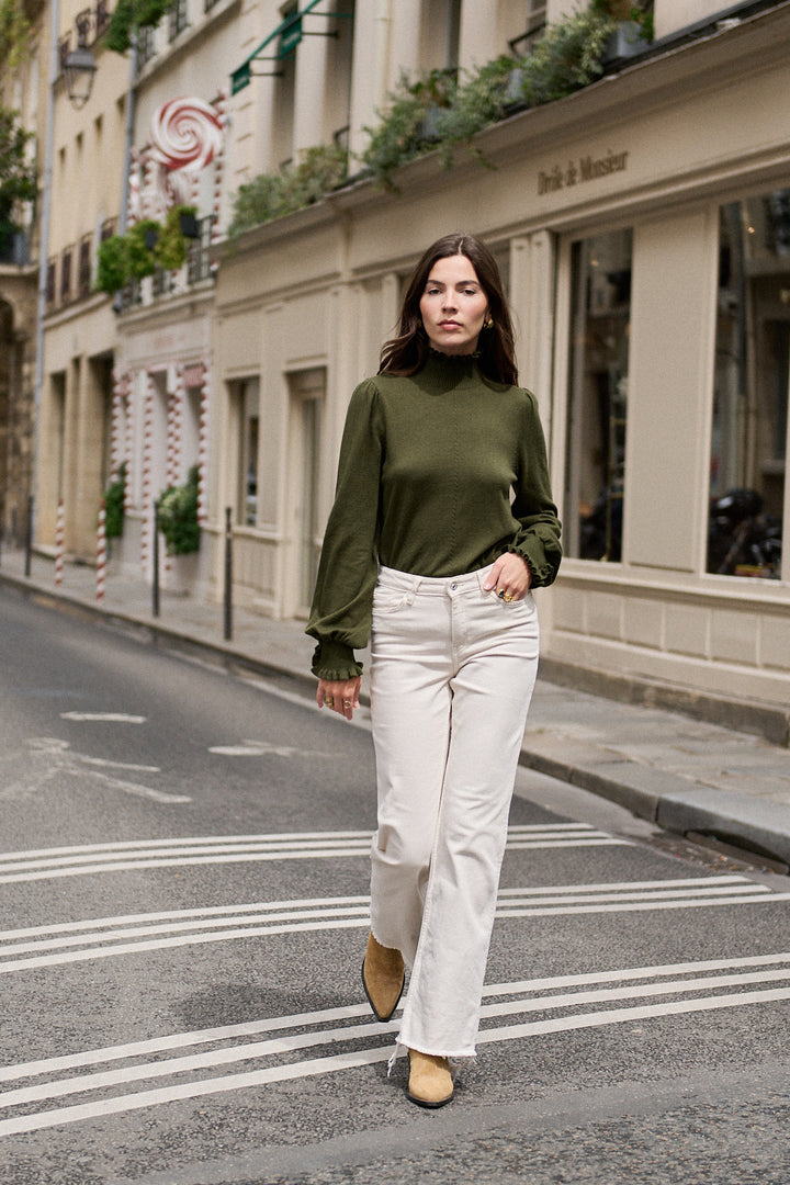 Pullover mit Stehkragen