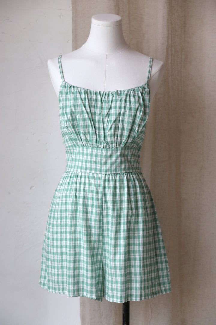 Playsuit mit Gingham-Print