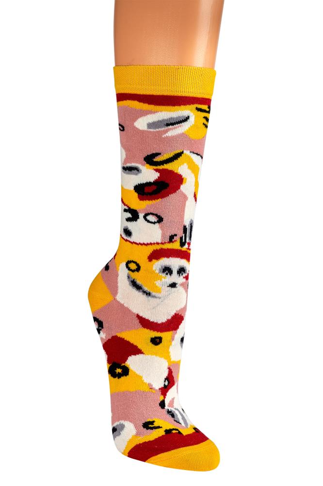 Socken PIZZA mit Geschenkverpackung (1 Set=4 Paar)