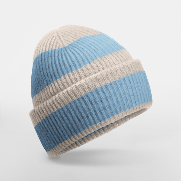 Unisex Strickmütze, Color Block Beanie