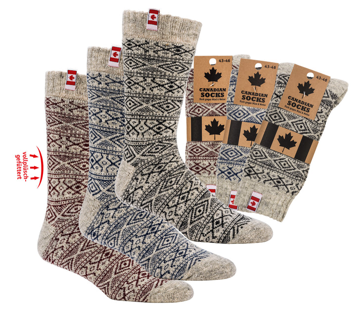 "Canadian Socks" THERMO-Wollsocken