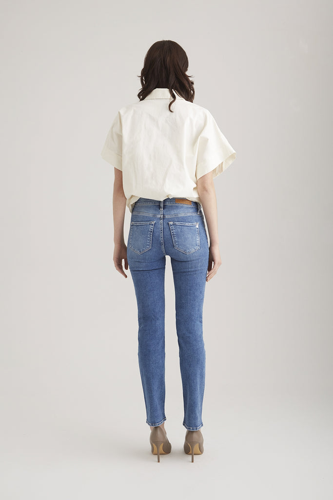 Straight Leg Jeans für Damen COJ Hannah medium blue ❤ UNiKAT Store