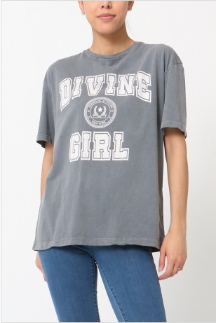 T-shirt femme imprimé Divine Girl