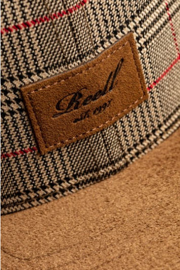 Reell Suede 6-Panel Cap, Sand Check