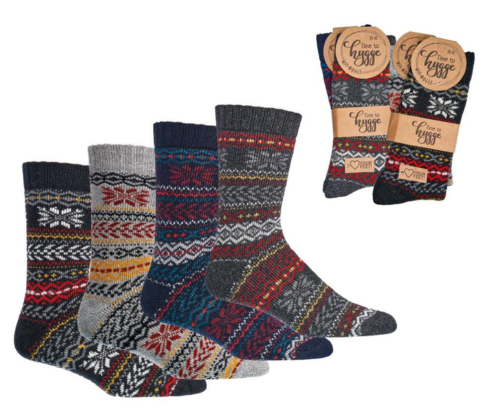 Hygge-Socken mit Wolle